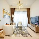 Cho thuê 2PN The Marq – Nội thất cao cấp, tông màu hiện đại