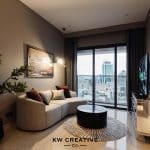 Cho thuê căn hộ The Marq 3 phòng ngủ – View city, tầng trung, nhà đẹp